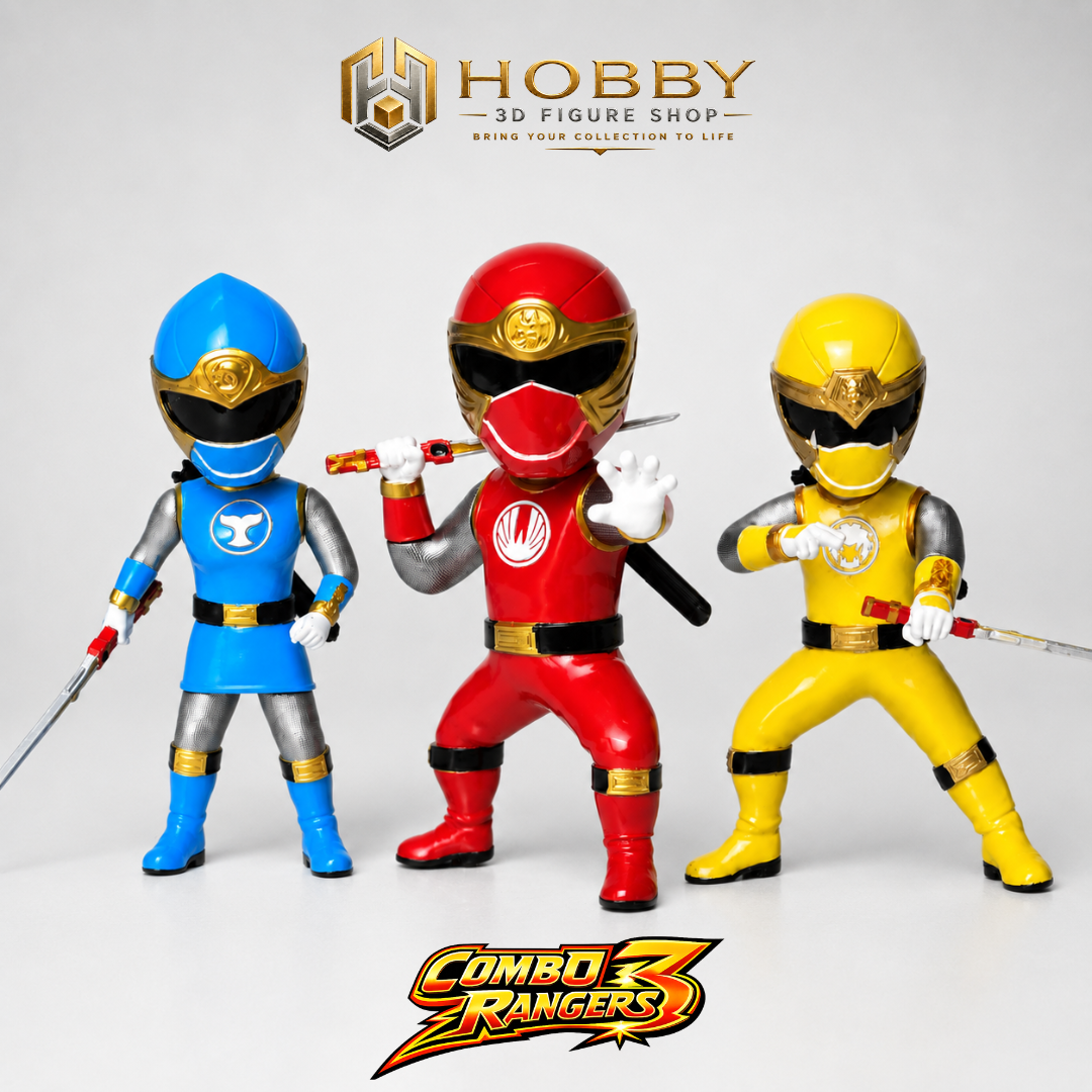 Chibi 3D Ninja Storm - Set 3 Wind Ninja Figures