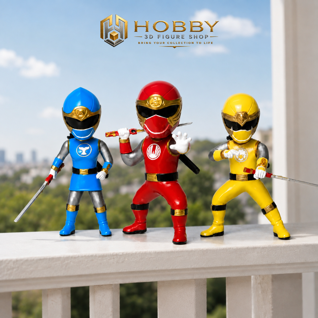 Chibi 3D Ninja Storm - Set 3 Wind Ninja Figures