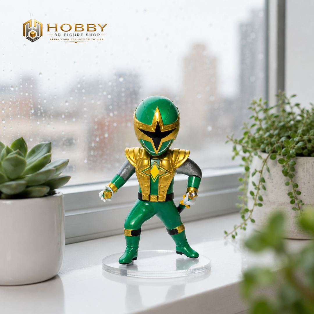 Chibi 3D Ninja Storm - Green Samurai Ranger