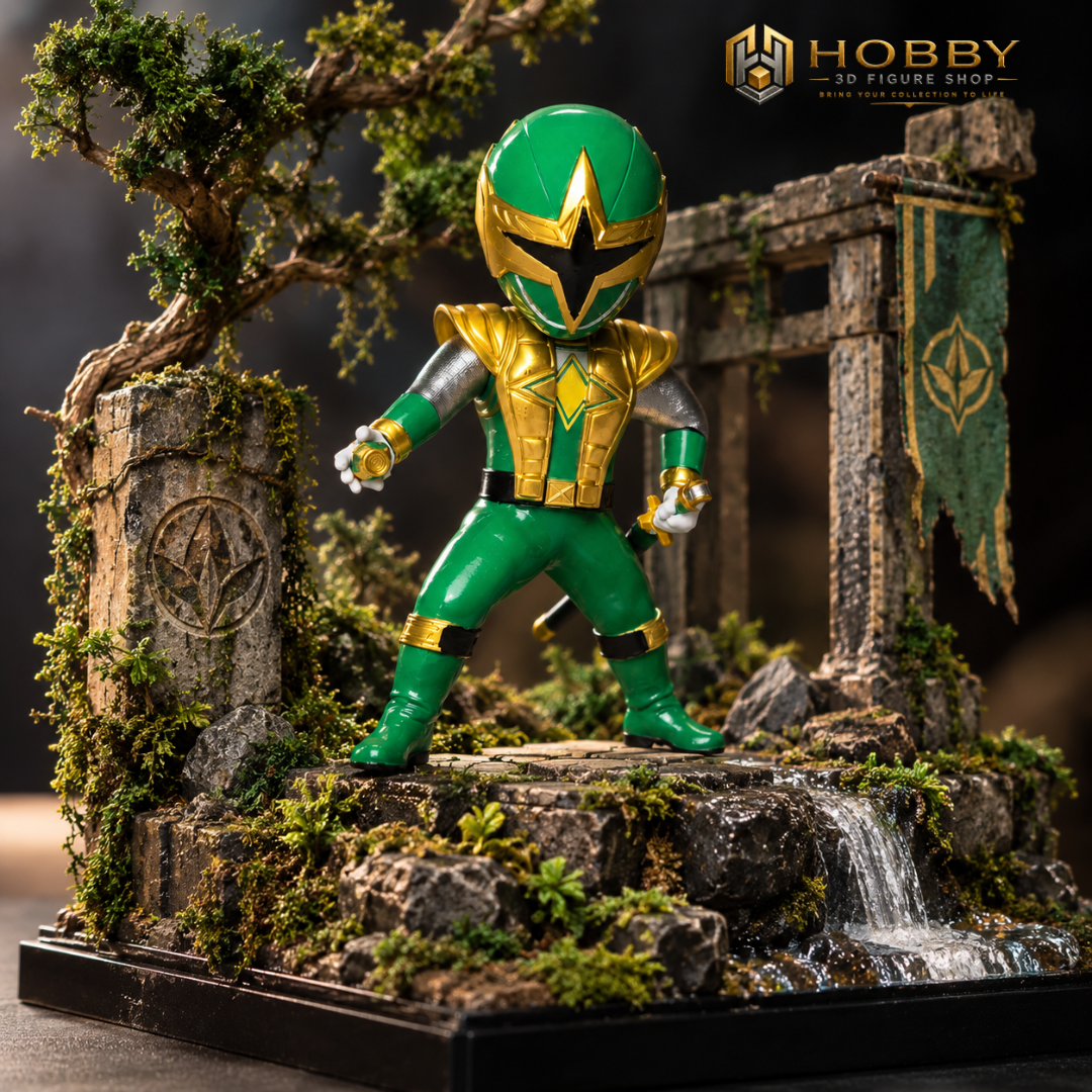 Chibi 3D Ninja Storm - Green Samurai Ranger
