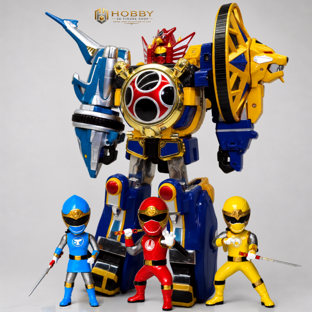 Chibi 3D Ninja Storm - Set 3 Wind Ninja Figures