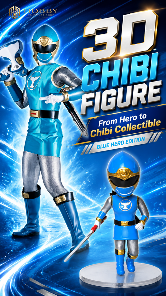 Chibi 3D Ninja Storm - Blue Ranger